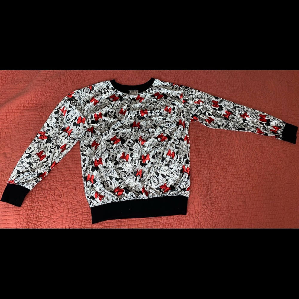 Disney Minnie Mouse sweater. Girls sz. 13/14. Womens XS